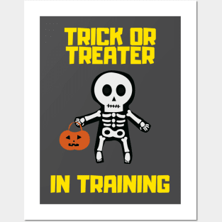 Trick or Treater in Training Halloween Apparel Posters and Art